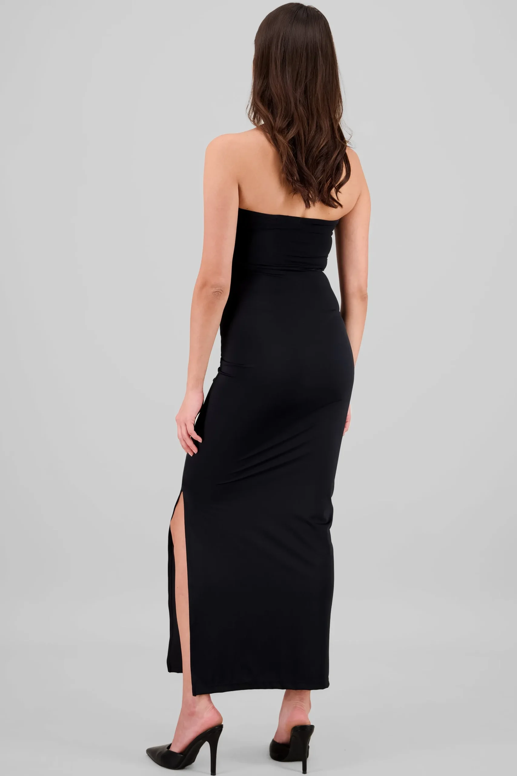 Shasa Solid Bandeau Dress
