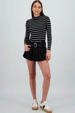 Shasa Solid Belt Skort