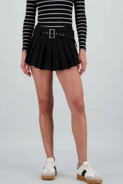 Shasa Solid Belt Skort