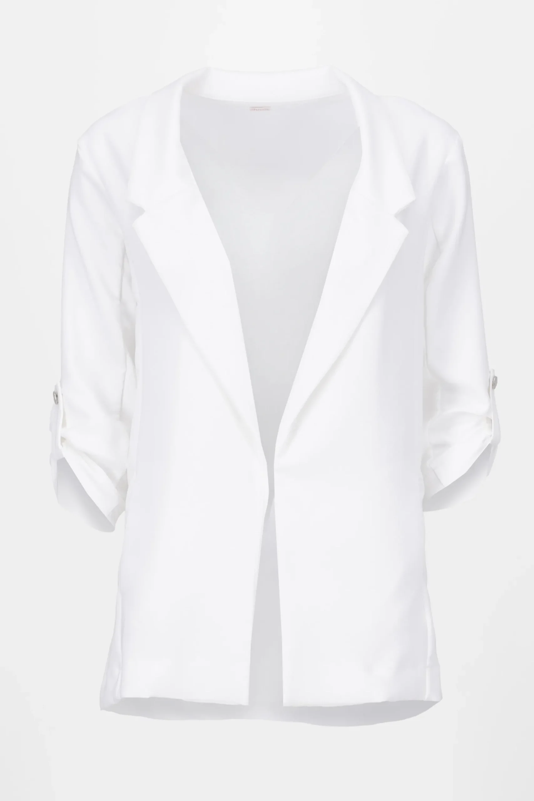 Shasa Solid blazer with adjustable sleeves