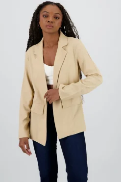 Shasa Solid Blazer with Lapel