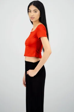 Shasa Solid Boat Neck Top