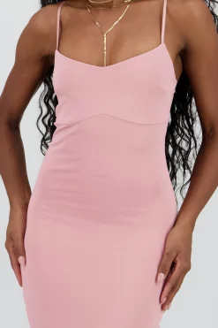 Shasa Solid Bodycon Maxi Dress