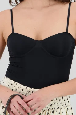 Shasa Solid Bodysuit with Cups