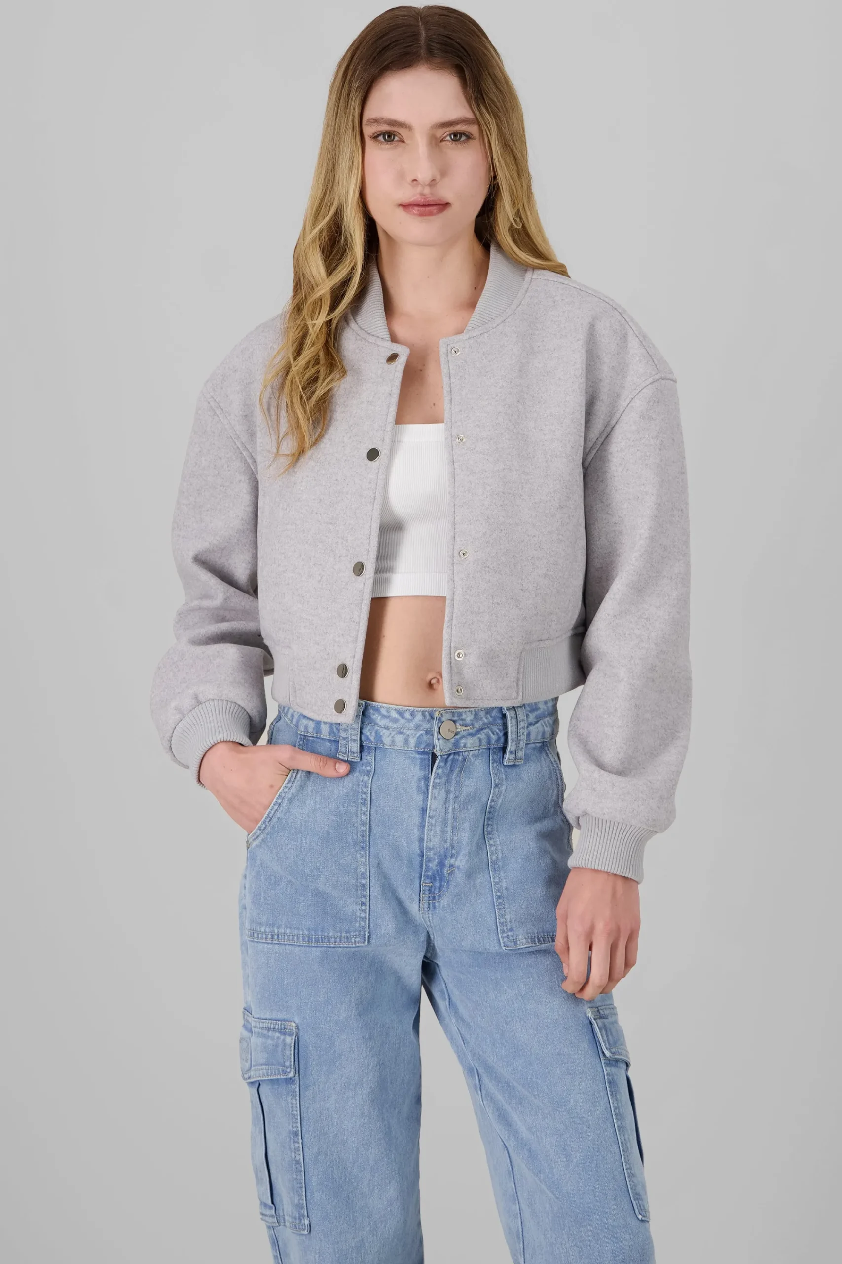 Shasa Solid Bomber Jacket