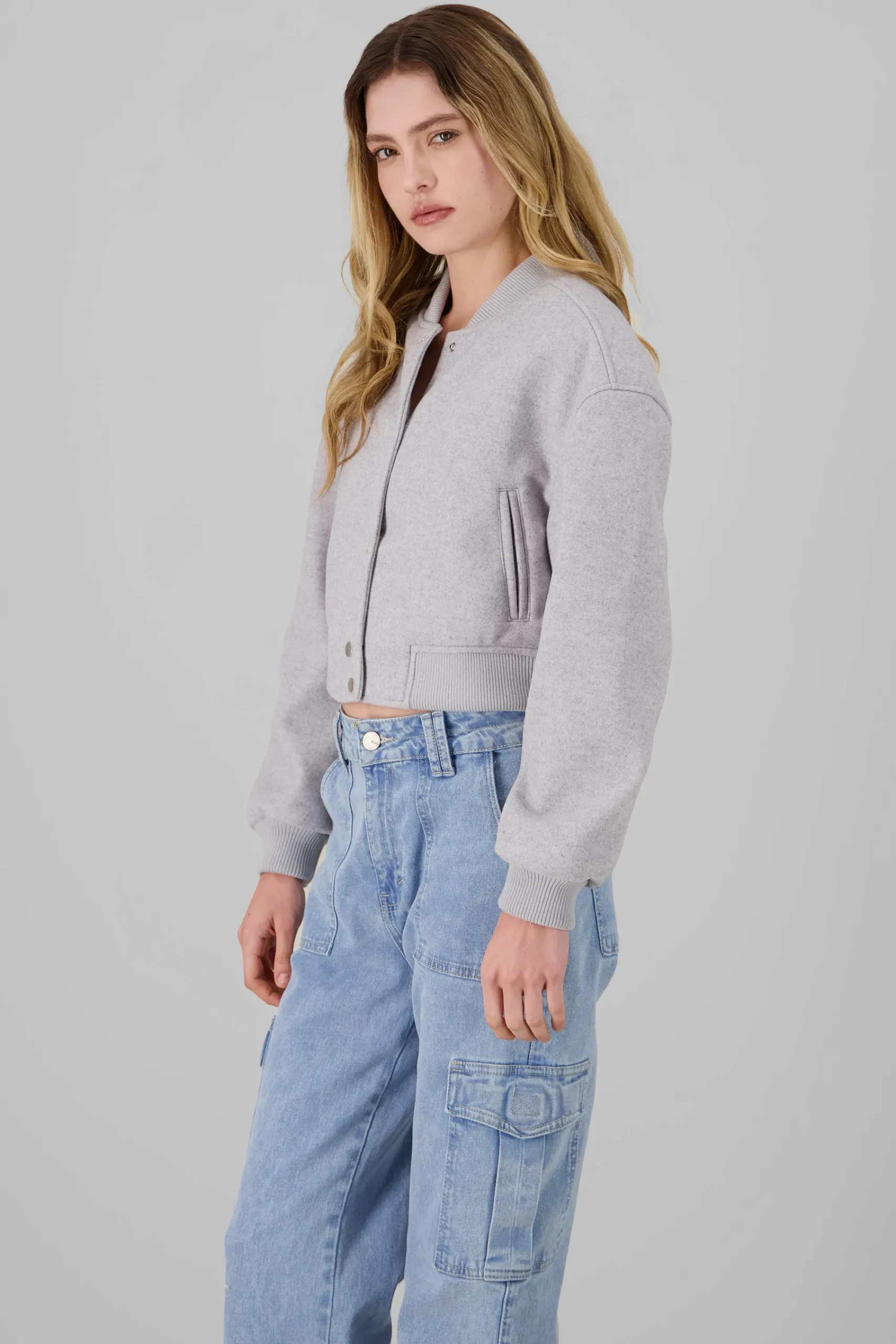 Shasa Solid Bomber Jacket