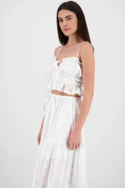 Shasa Solid Bow Detail Top
