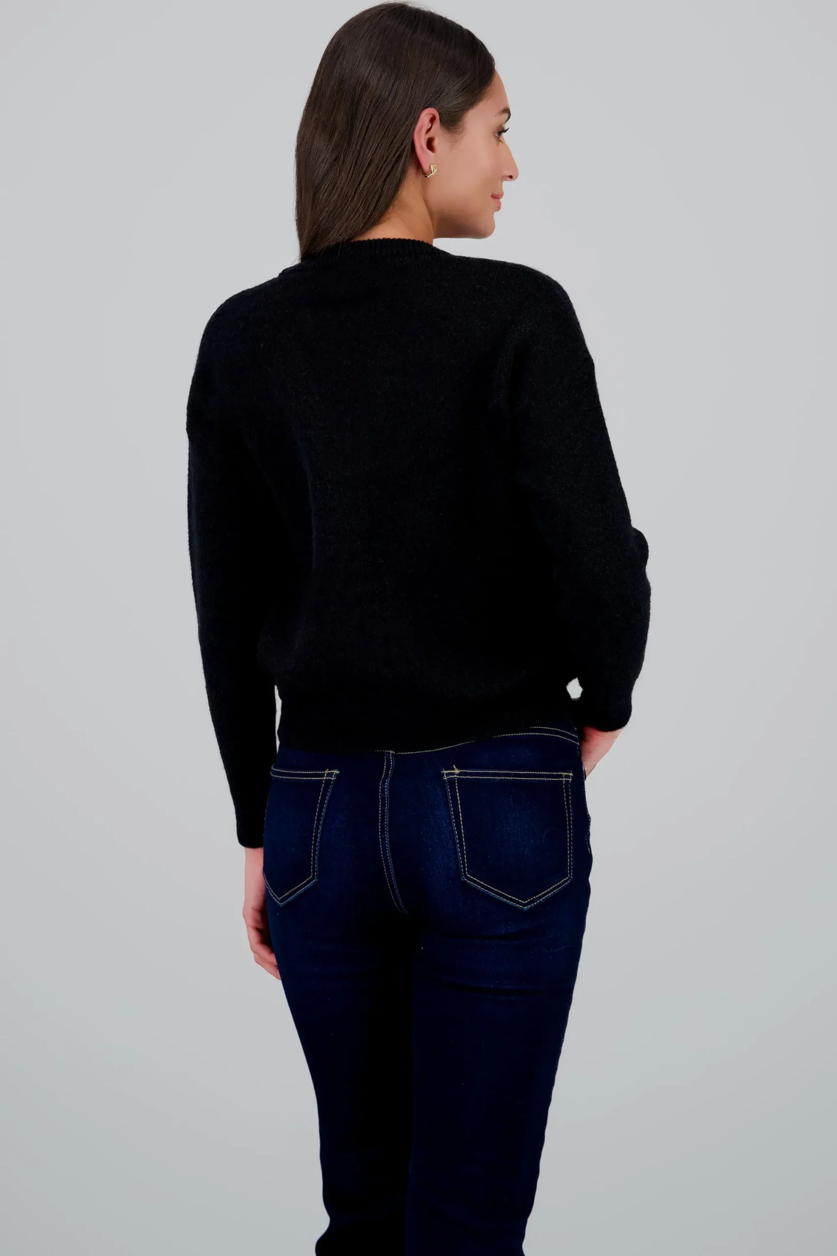 Shasa Solid Button Cardigan