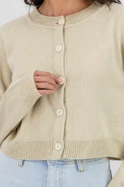 Shasa Solid Buttoned Cardigan