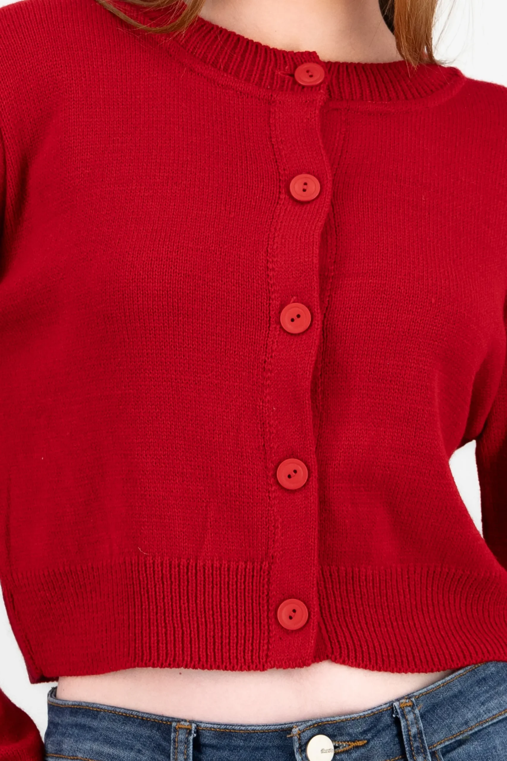 Shasa Solid Buttoned Cardigan