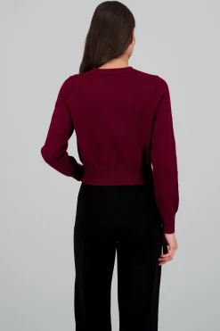 Shasa Solid Buttoned Sweater