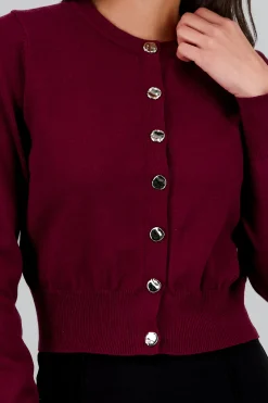 Shasa Solid Buttoned Sweater