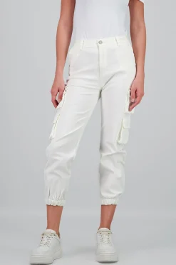 Shasa Solid Cargo Jeans