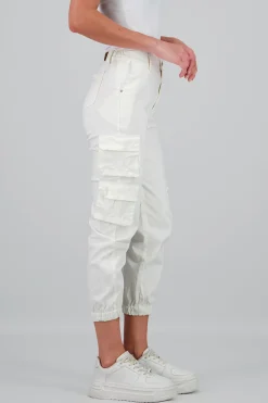 Shasa Solid Cargo Jeans