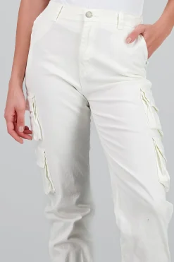 Shasa Solid Cargo Jeans