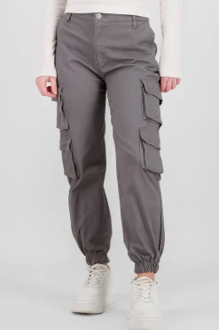 Shasa Solid Cargo Jeans