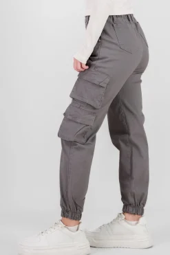 Shasa Solid Cargo Jeans
