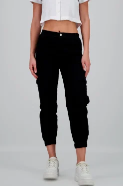 Shasa Solid Cargo Jeans