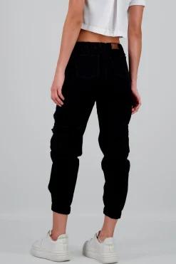 Shasa Solid Cargo Jeans