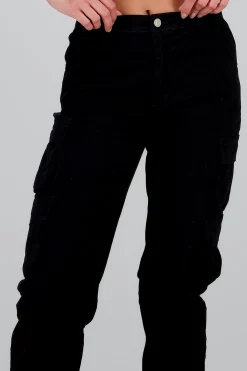 Shasa Solid Cargo Jeans