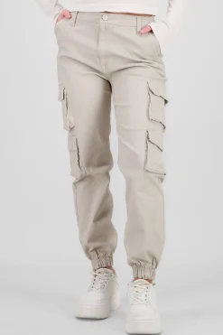 Shasa Solid Cargo Jeans