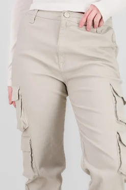 Shasa Solid Cargo Jeans