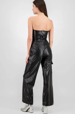 Shasa Solid Cargo Jumpsuit