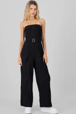 Shasa Solid Cargo Jumpsuit