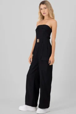 Shasa Solid Cargo Jumpsuit