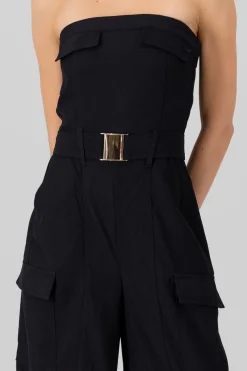Shasa Solid Cargo Jumpsuit
