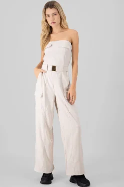 Shasa Solid Cargo Jumpsuit