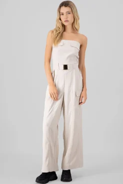 Shasa Solid Cargo Jumpsuit