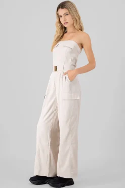 Shasa Solid Cargo Jumpsuit