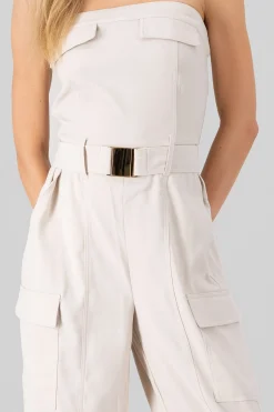 Shasa Solid Cargo Jumpsuit