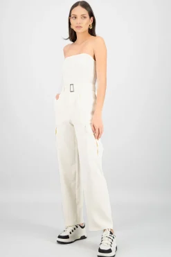 Shasa Solid Cargo Jumpsuit