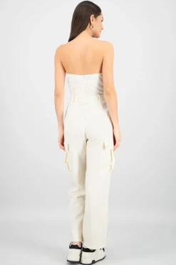 Shasa Solid Cargo Jumpsuit