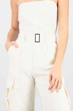 Shasa Solid Cargo Jumpsuit