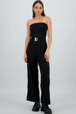 Shasa Solid Cargo Jumpsuit