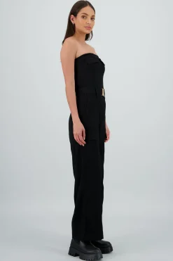 Shasa Solid Cargo Jumpsuit