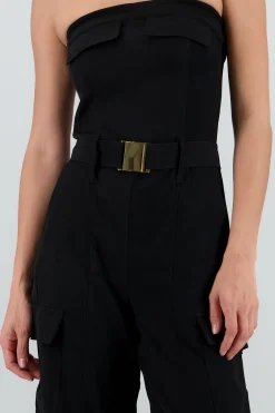 Shasa Solid Cargo Jumpsuit