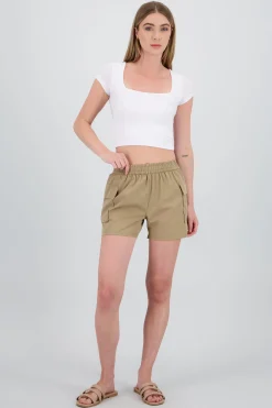 Shasa Solid Cargo Shorts