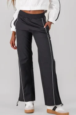 Shasa Solid Contrast Detail Pants