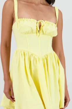 Shasa Solid Corset Mini Dress