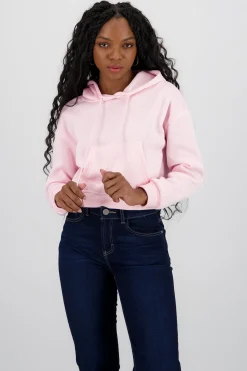 Shasa Solid Crop Hoodie