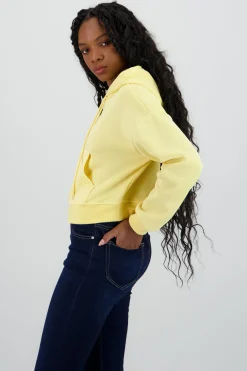 Shasa Solid Crop Hoodie