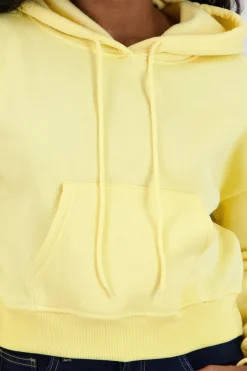 Shasa Solid Crop Hoodie