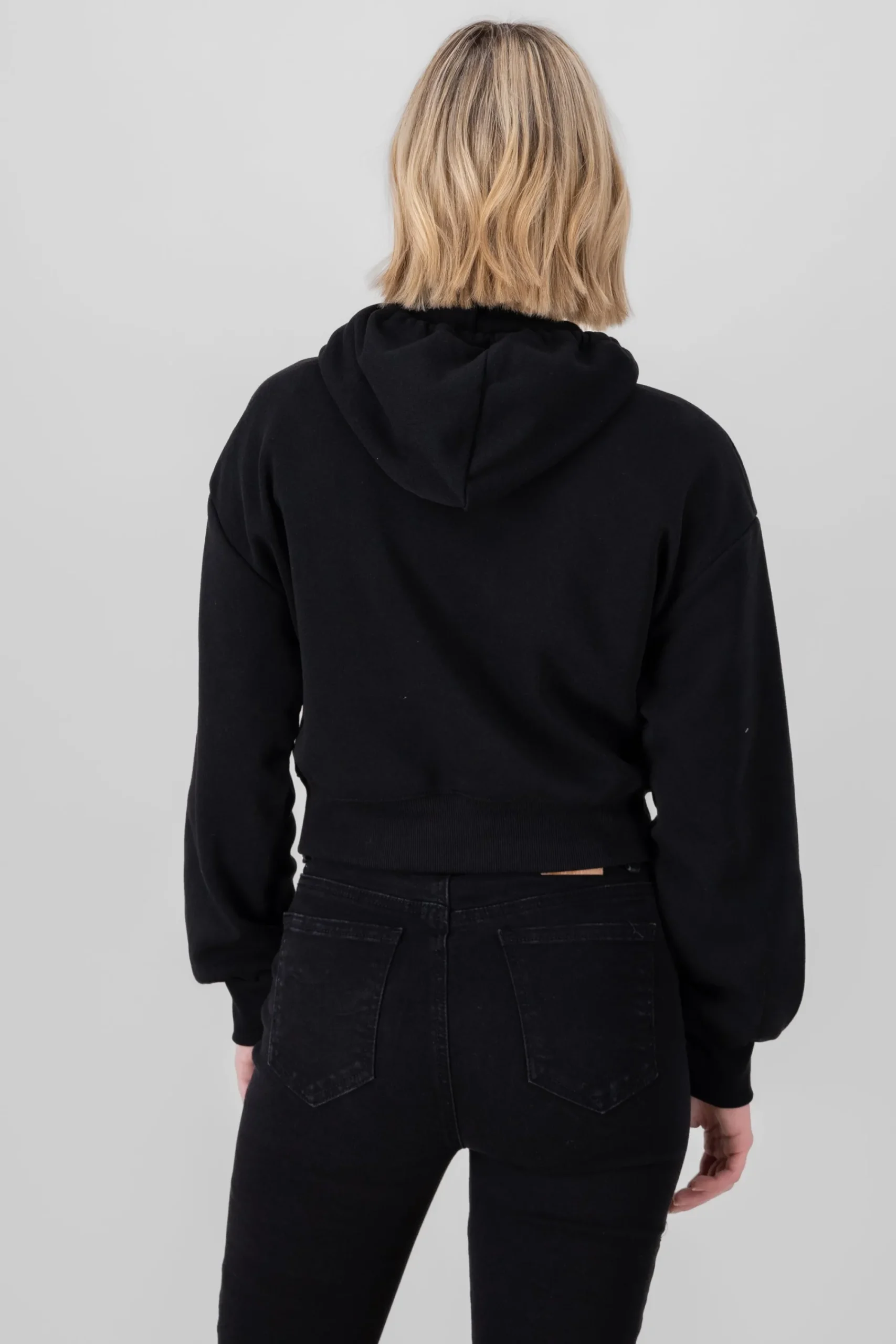 Shasa Solid Cropped Sweatshirt