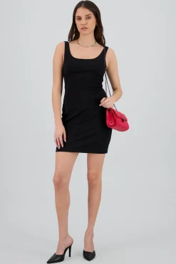 Shasa Solid Cut Out Dress