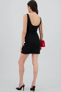 Shasa Solid Cut Out Dress