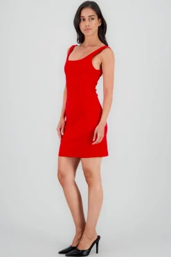 Shasa Solid Cut Out Dress